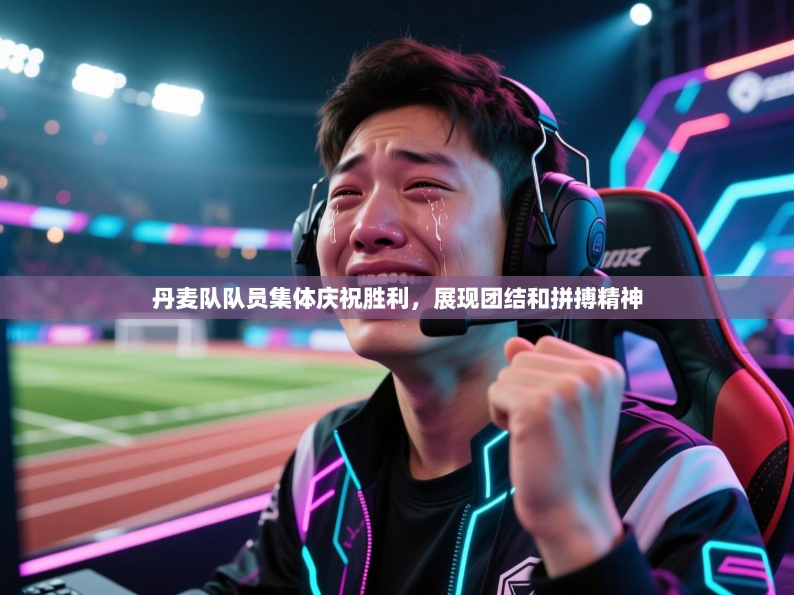 丹麦队队员集体庆祝胜利，展现团结和拼搏精神